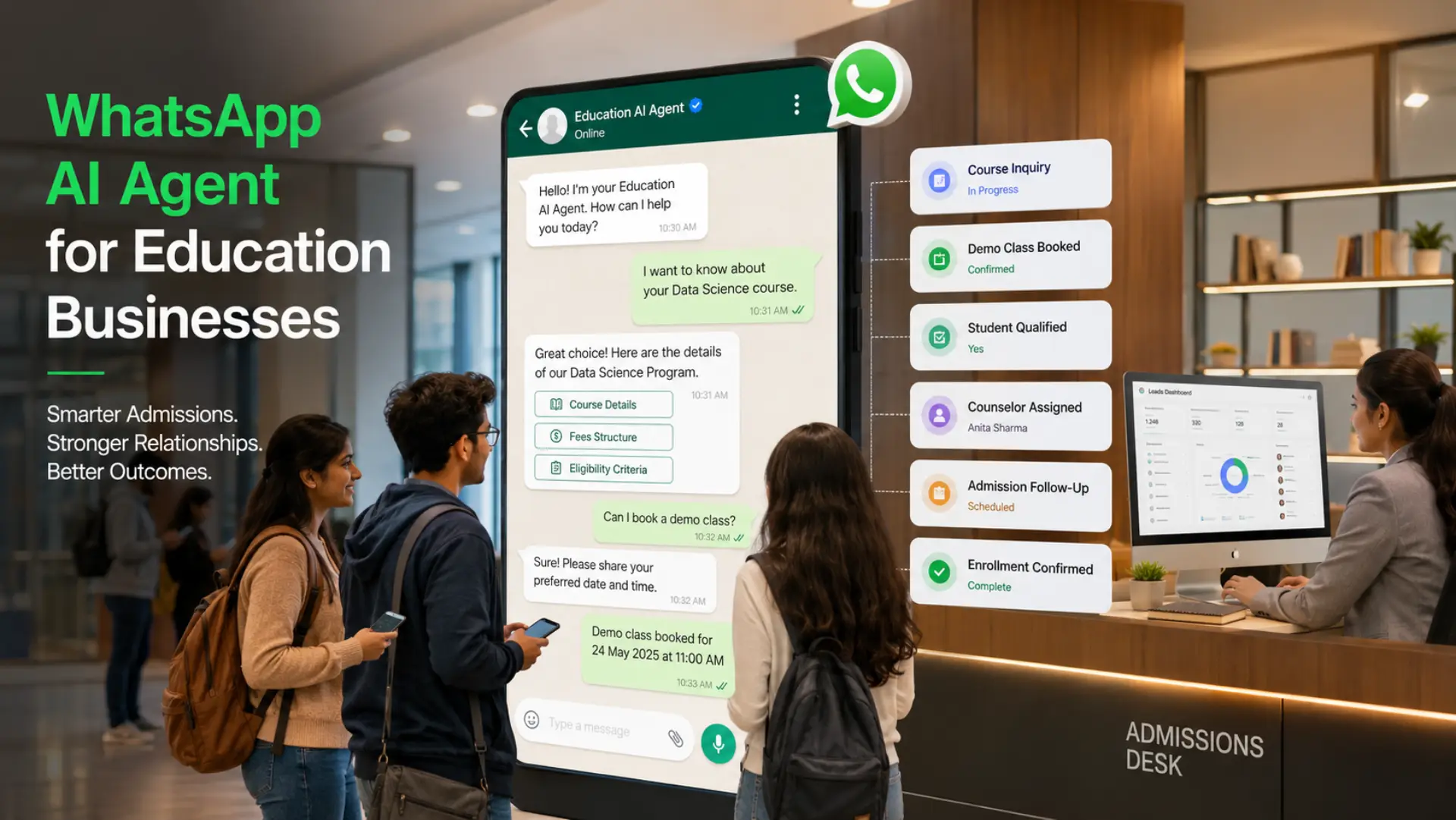 WhatsApp AI Agent for Education