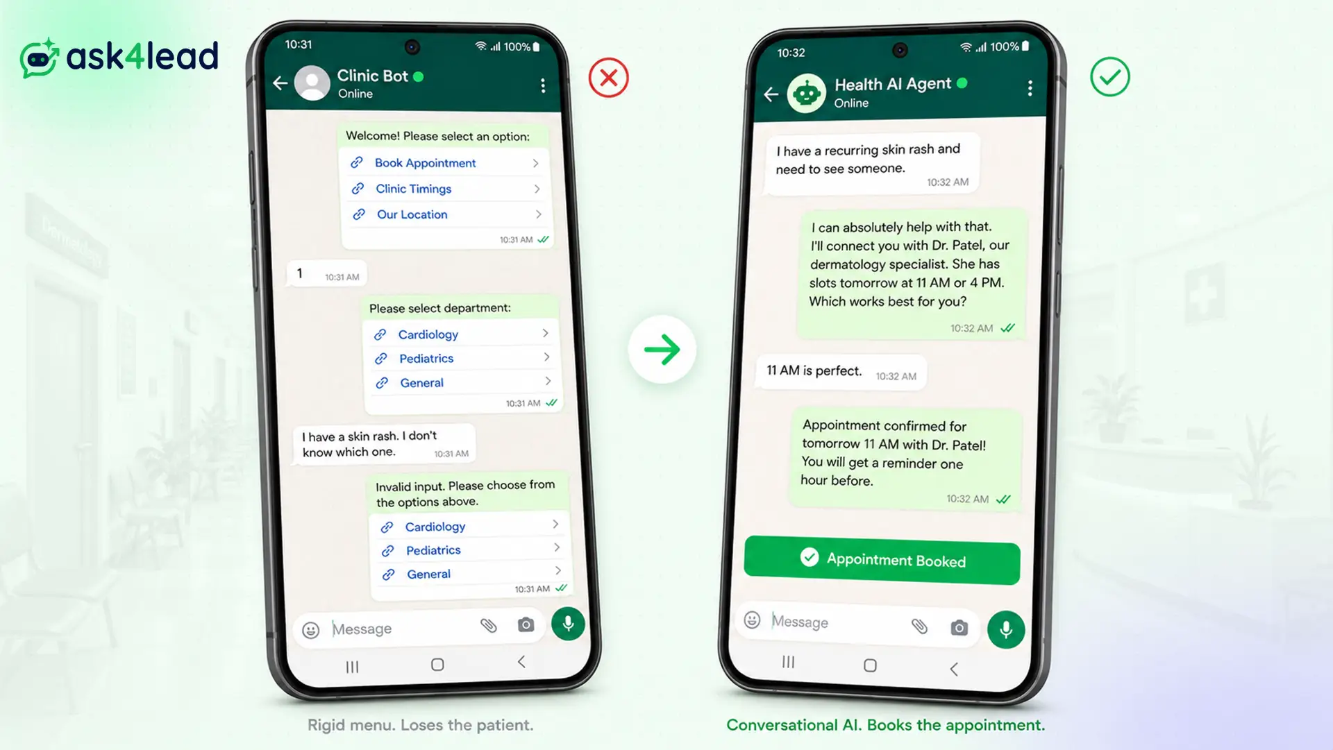 A real chat comparison showing why this Wati alternative converts better