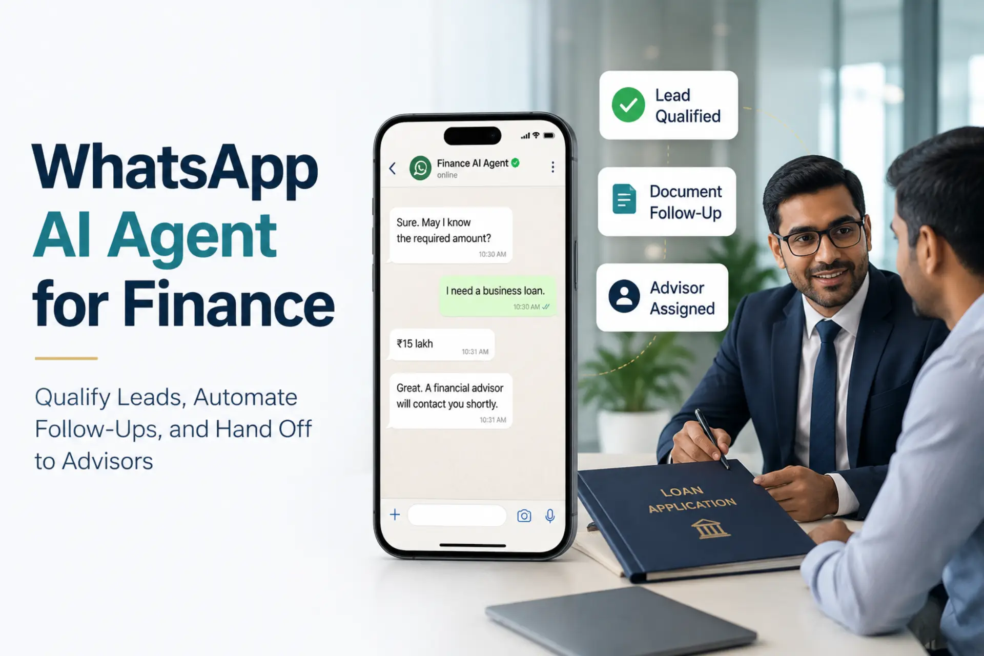 WhatsApp AI Agent for Finance Loan Leads